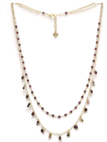 Collar Bellamaria Mujer in Plata Tormalina CLPAGRDO